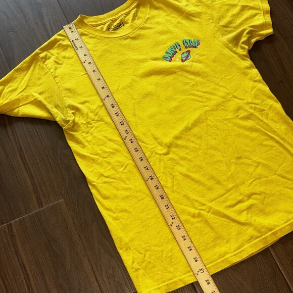 Eldon Don't Trip T Shirt Men Medium Yellow Mushrooms Psychedelic Festival Hippie - Picture 8 of 8